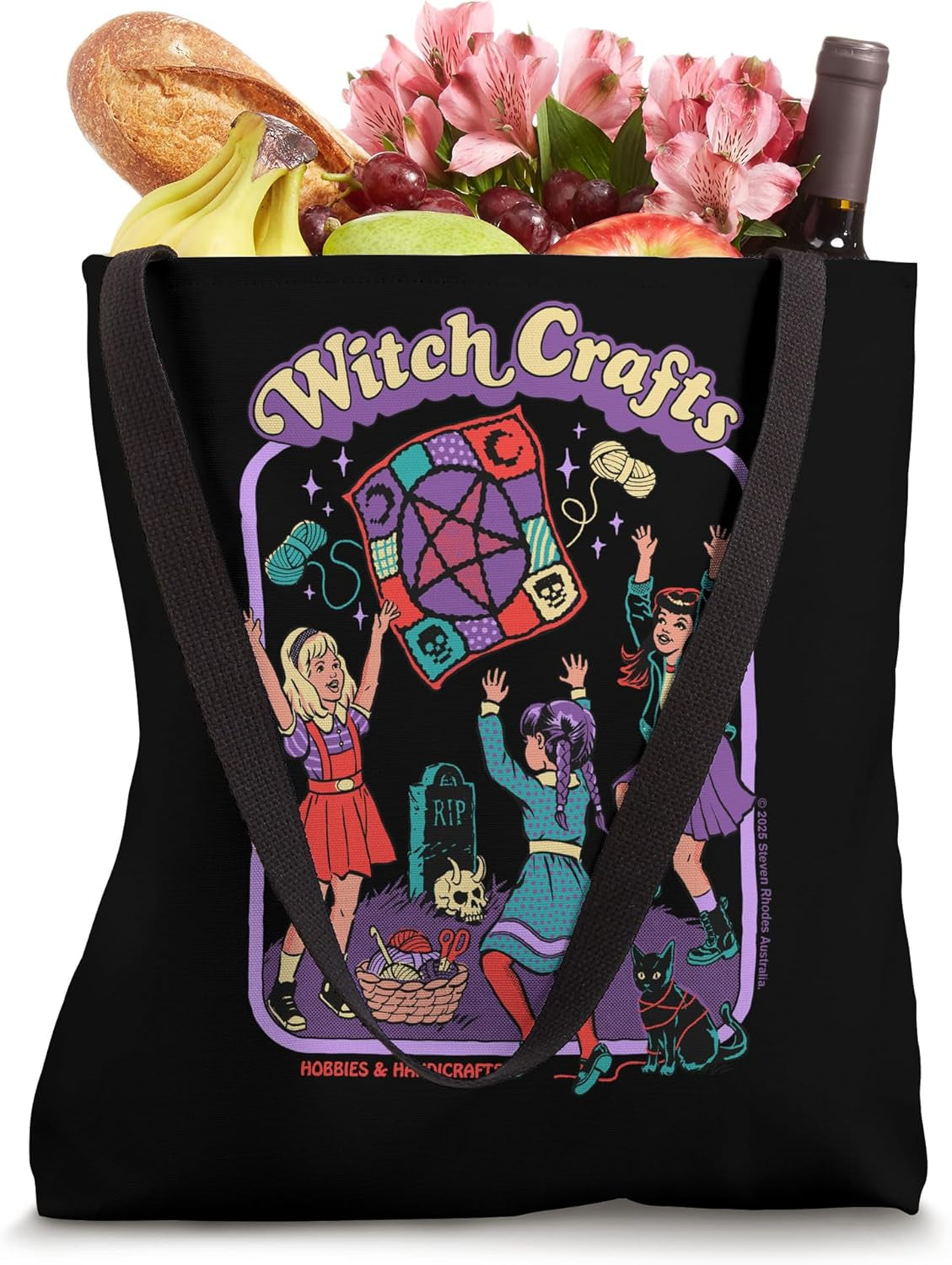 Witch Crafts Sarcastic Retro Vintage Funny Adult Humor Tote Bag