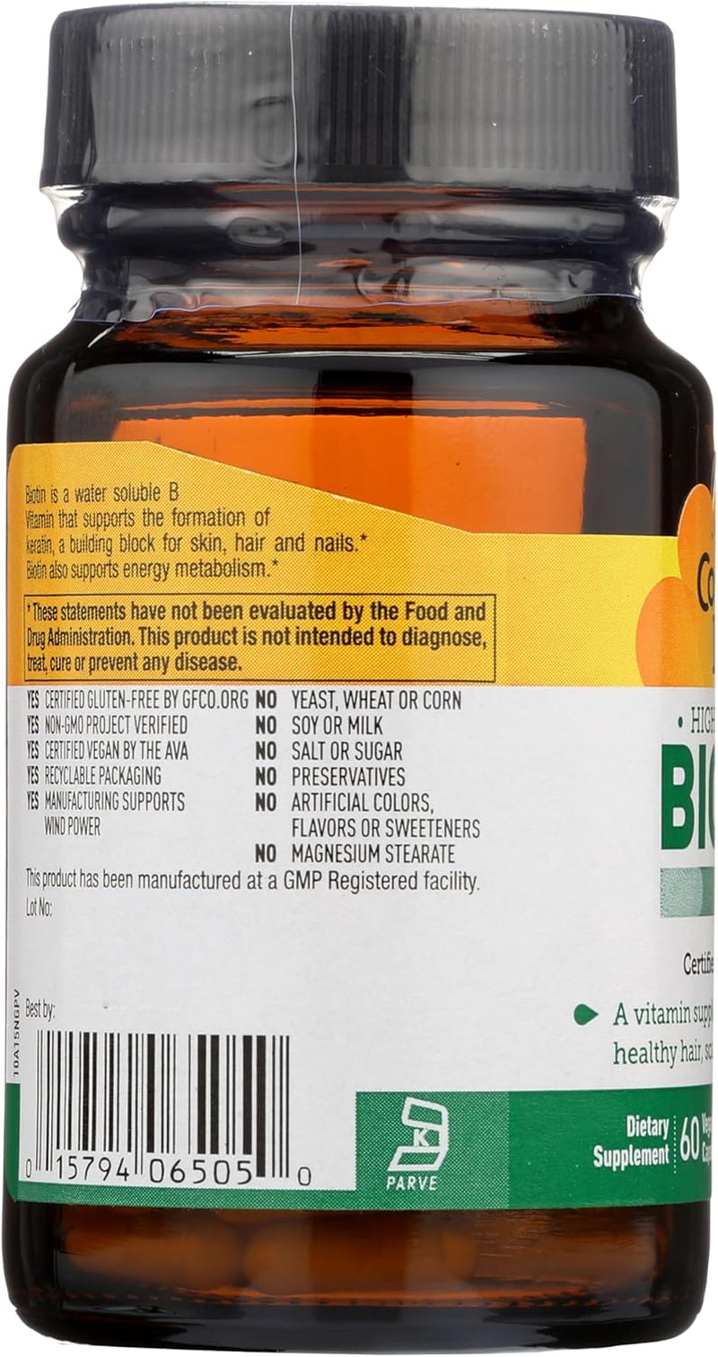 Country Life Biotin 5 Mg Super Potency Capsules, 60 Capsules