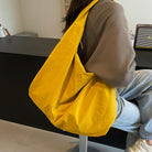 2025 New Women'S Solid Color Draped Tote Bag,Slouchy Hobo Bag for Women,Large Capacity Fashion Versatile Shoulder Bag