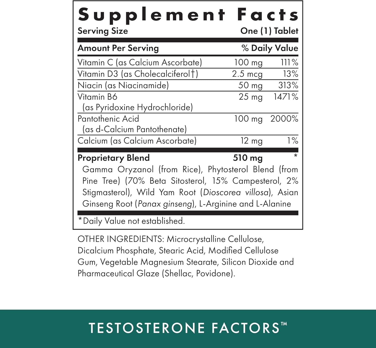 MICHAEL'S Health Naturopathic Programs Testosterone Factors - 60 Vegetarian Tablets - Nutrients to Support Testosterone Production - Kosher - 90 Servings