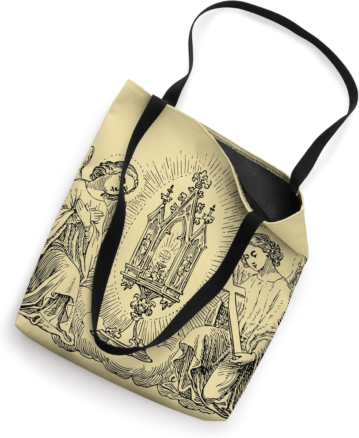Adoration Angels Vintage Traditional Catholic Holy Eucharist Tote Bag