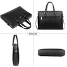 Fsd.Wg]Business Bag Leather Briefcase Shoulder Laptop Business Bag for Men