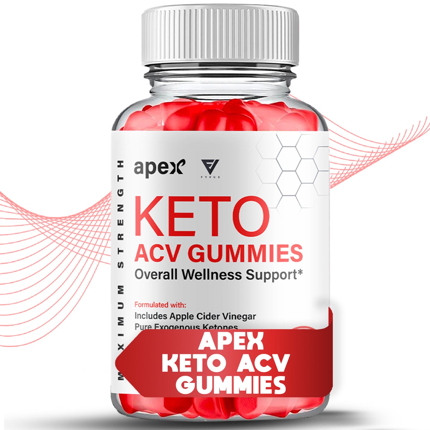 (2 Pack) Apex Keto + ACV Advanced Weight Loss Support Supplement (120 Gummies)