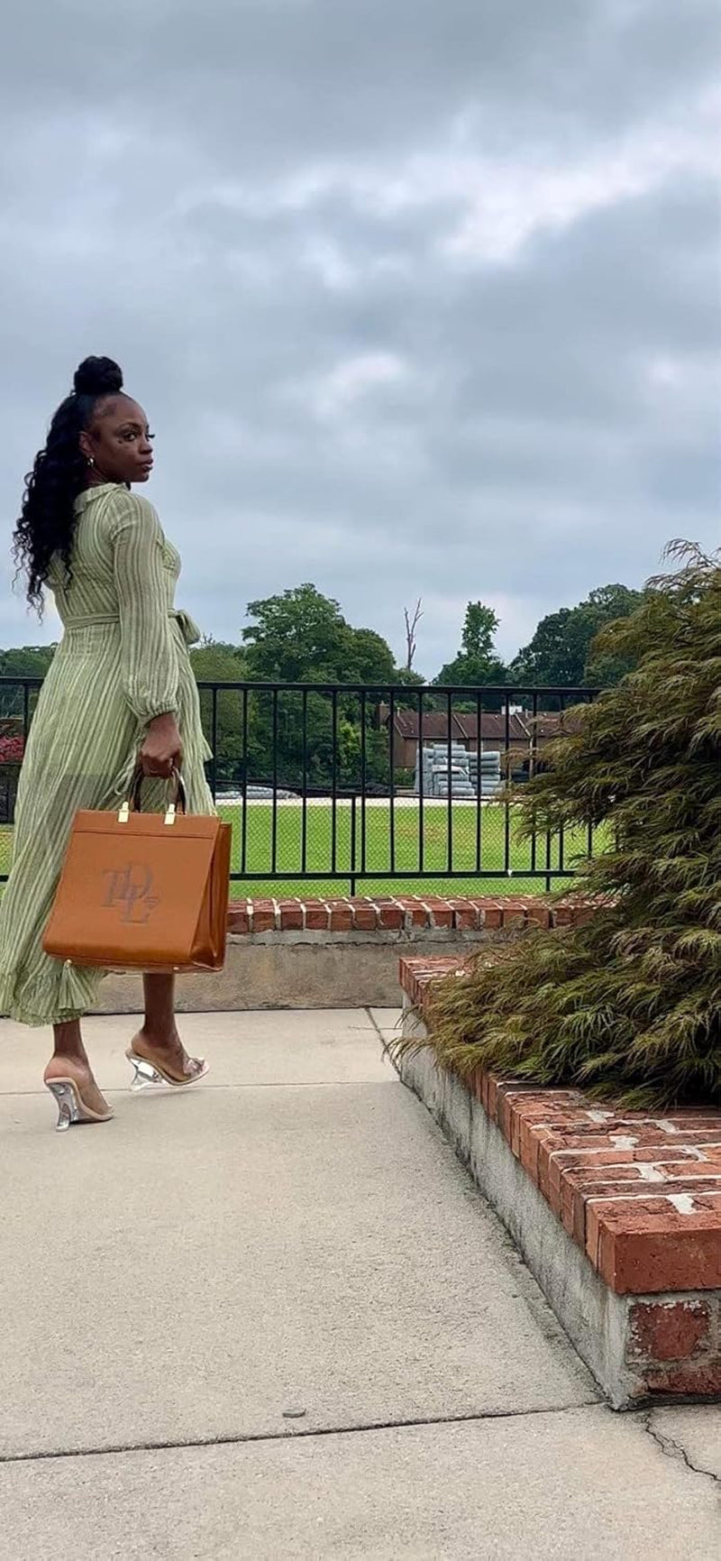 "Sparkle" Medium Tote, Matte Vegan Leather for Women