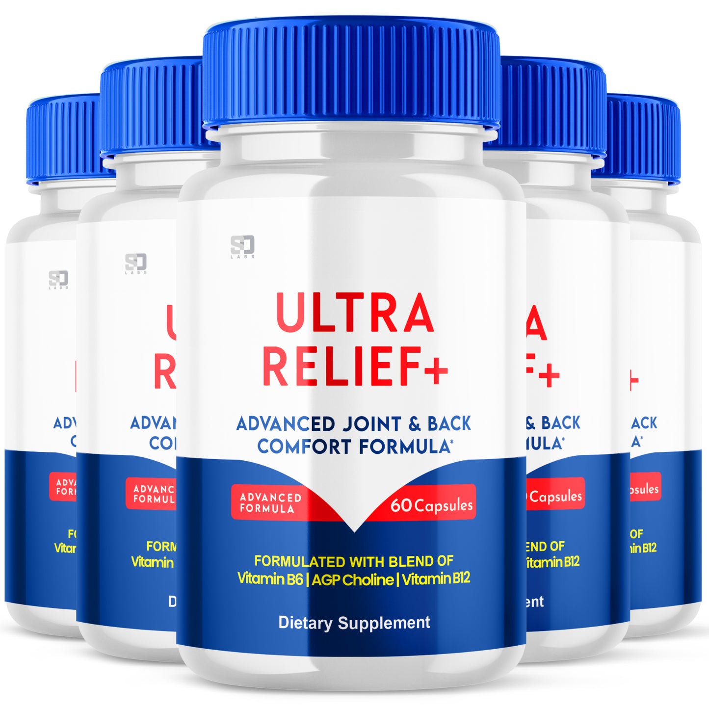 Ultra Relief+ Pills Supports Advanced Joint and Back Health (5 Pack)