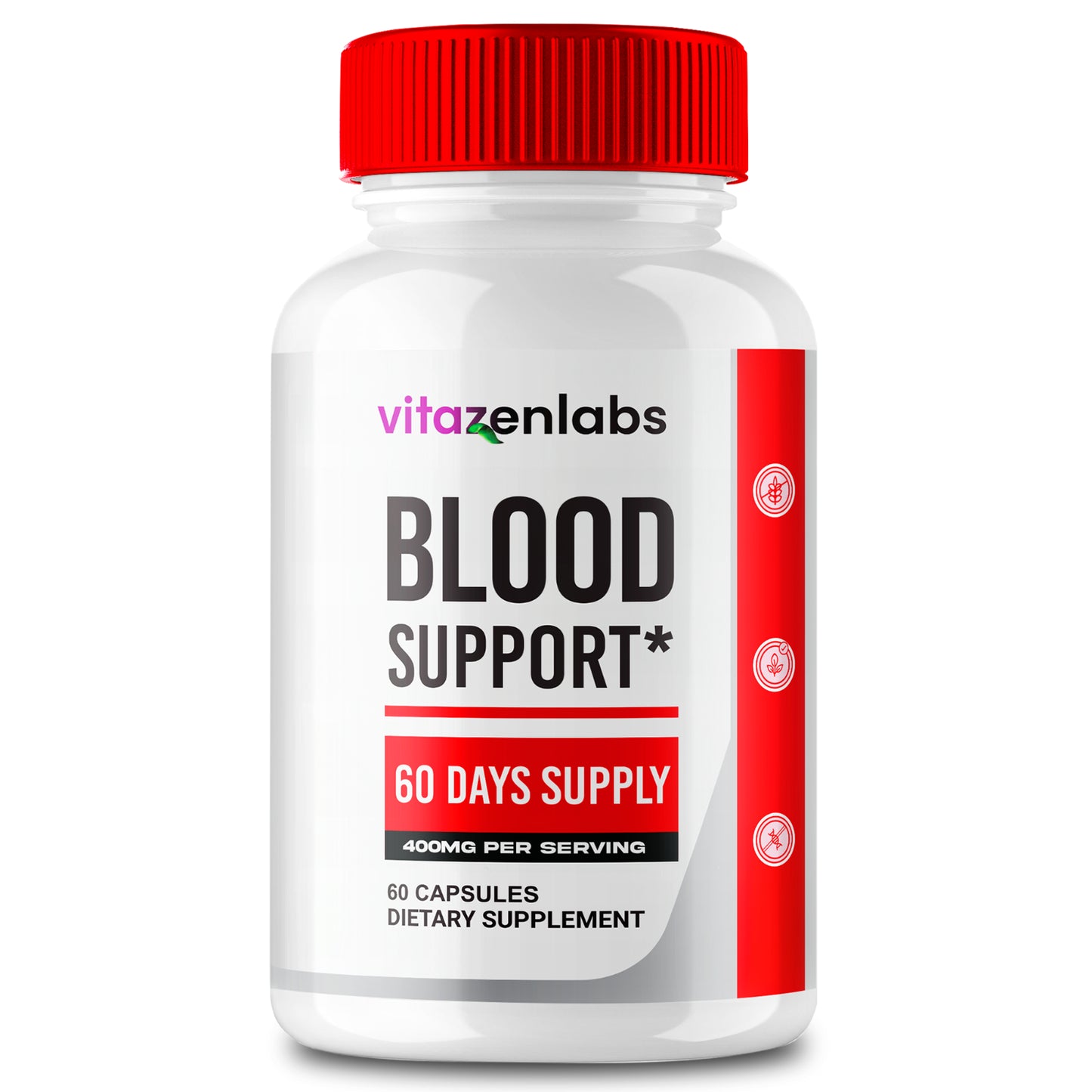 Vitazenlabs Blood Support Pills to Manage Blood Sugar & Pressure Levels 60Ct