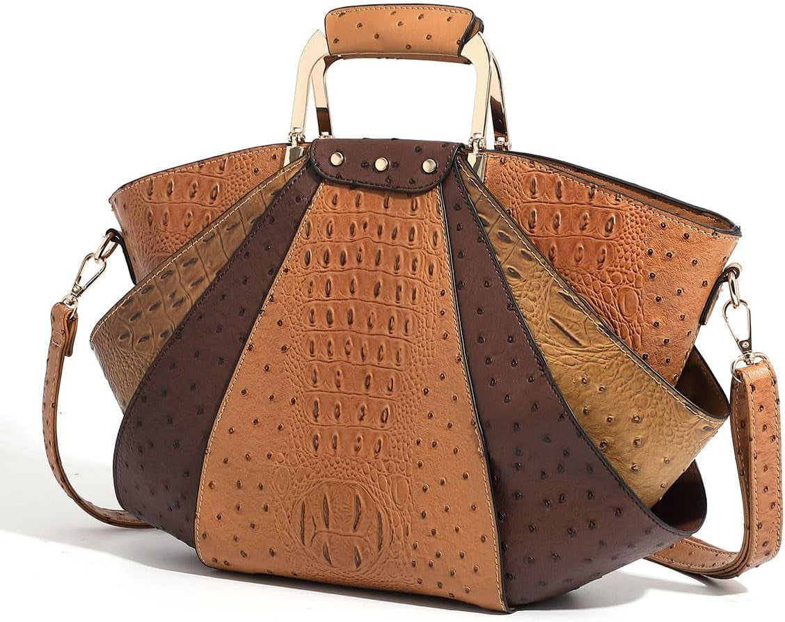 Bag Woman Large Capacity Leather Purse Fashion Designer Metal Top Handle Handbags Women Crossbody Large Bags for Women Tote