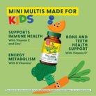 Megafood Kids One Daily Multivitamin - Convenient Mini Multivitamin for Kids - with Zinc, Vitamins C, B & D - Vegetarian, Gluten Free, Non GMO - 60 Tablets, 60 Servings