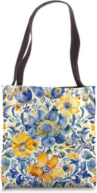 Ukraine Retro 30S Cute Floral Vintage Ukrainian Pattern Tote Bag