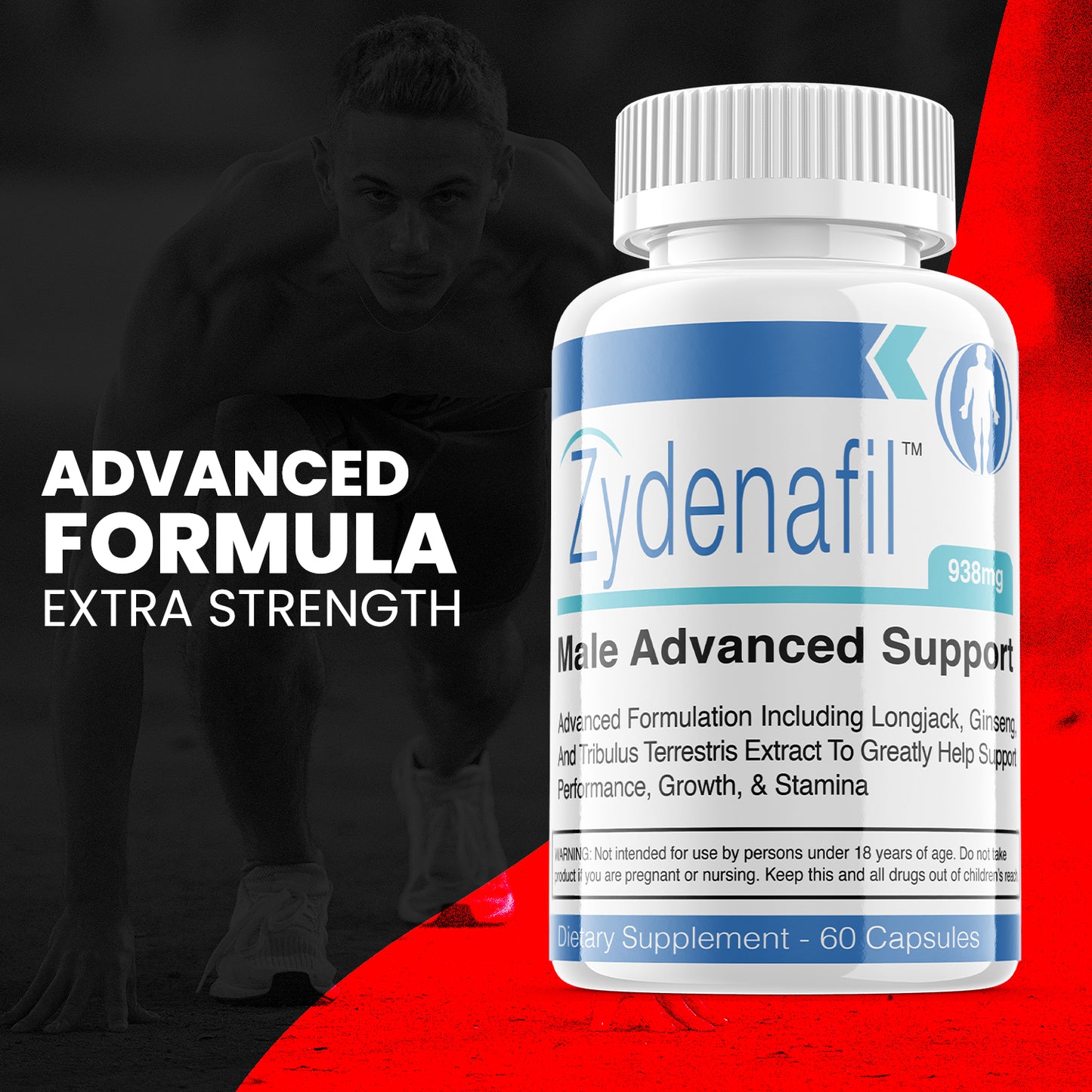 Zydenafil - Male Virility - 3 Bottles - 180 Capsules