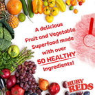 Ruby Reds | Delicious Reds Powder Fruit & Vegetable Supplement with Potent Vitamins, Minerals, Enzymes, Herbs, Nutrients and Probiotics for Overall Health 11 Oz. (30 Servings)