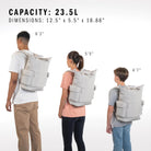 Saturday 2 Tote Backpack (23L) Durable Lightweight Athletic Carry Bag with Handles