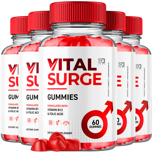 Vital Surge Gummies Supports Performance and Boosts Energy (5 Pack)