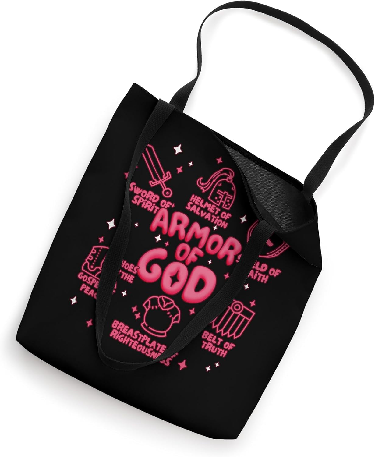 Warrior of God Put on the Full Armor of God Men Women Kids Tote Bag