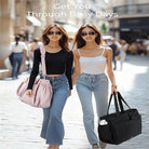 Crush Bow Tote Bag for Women, Fluffy & Lightweight Crush Bow Tote Bag for Women, Perfect for Daily Commuting, Shopping&Travel