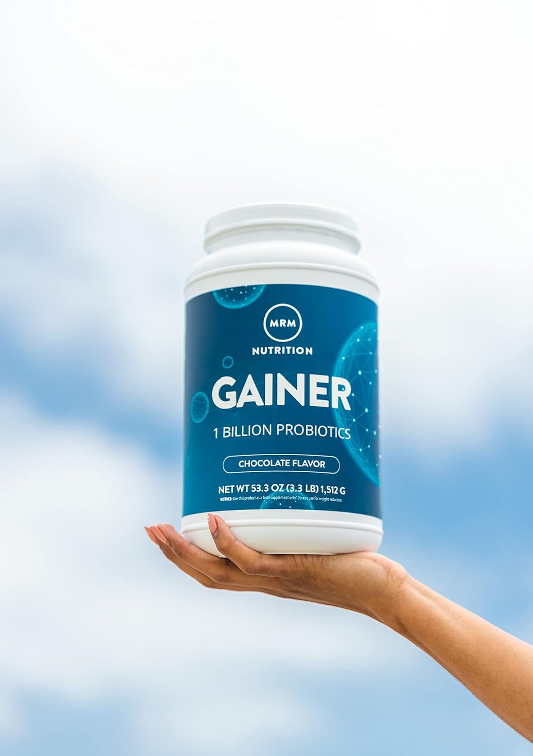 MRM Nutrition Gainer Protein with Probiotics + Postbiotics | Vanilla Flavored | 25G Protein | Whey Concentrate + Isolate + Micellar Casein| Slow + Fast Digesting| with Digestive Enzymes | 18 Servings