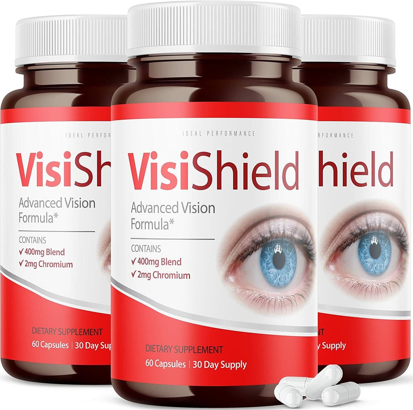 Visishield Advanced Vision Formula for Eyes Supplement Pills Vitamins (3 Pack)