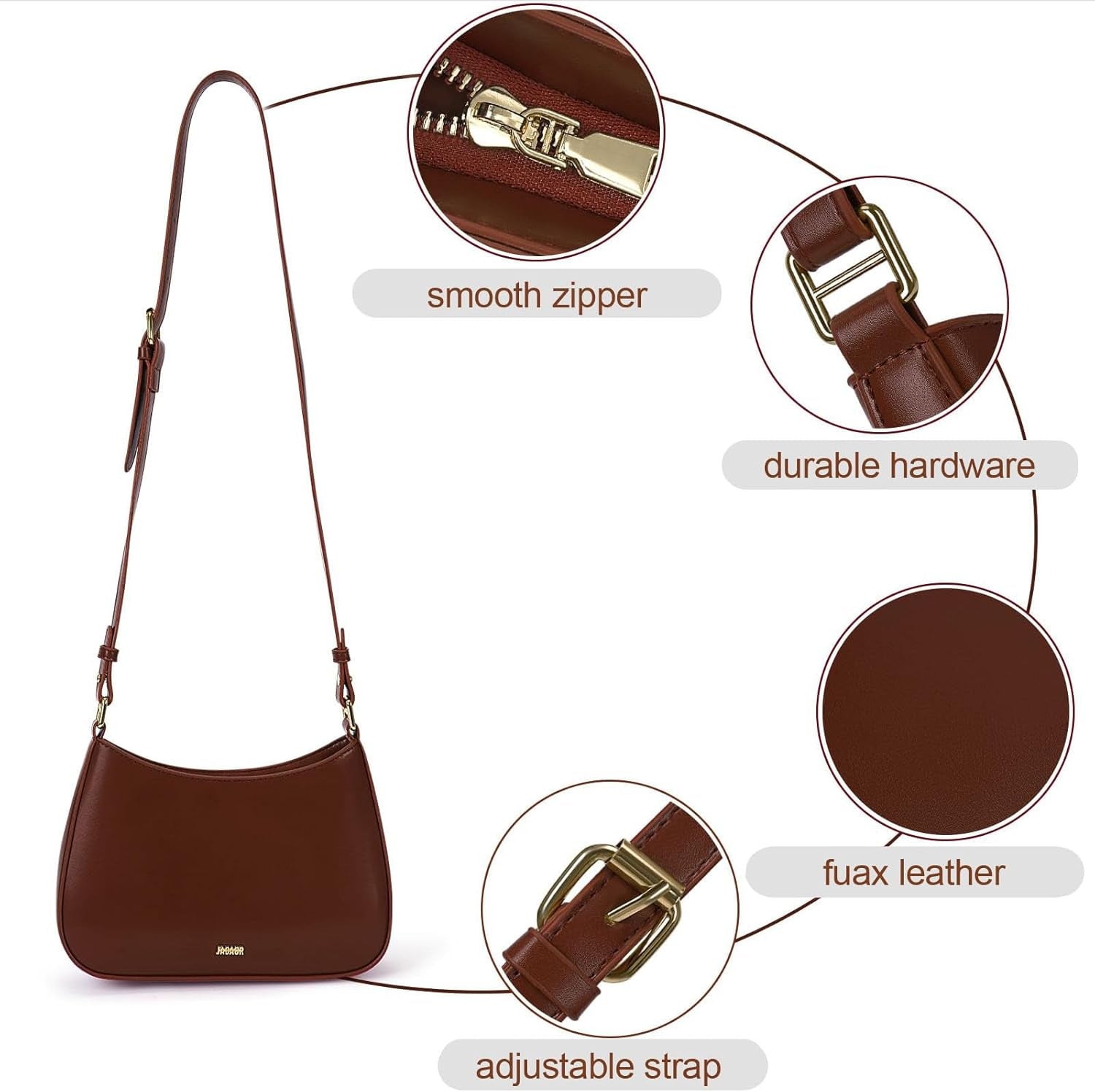 Shoulder Bags for Women Y2K Purses and Handbags Crossbody Bag Trendy Leather Shoulder Purse Small Hobo Tote Bag