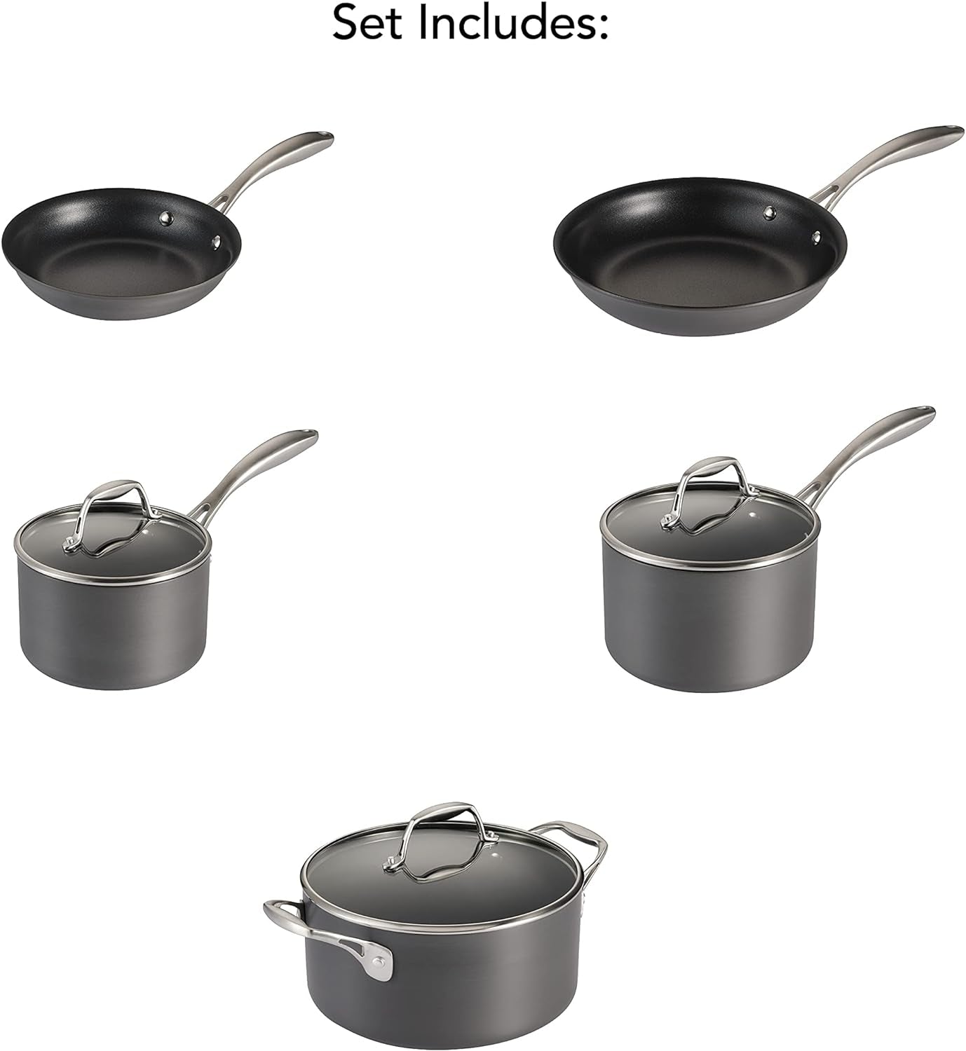 Tramontina Cookware Set Hard Anodized 8-Piece