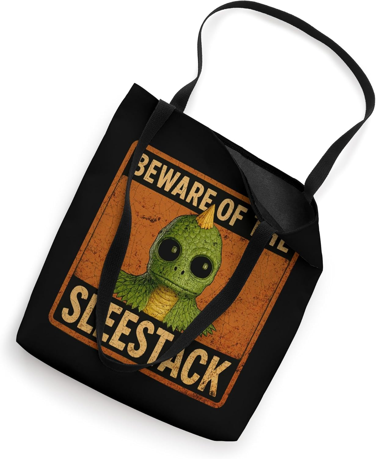 Beware of the Sleestack | Vintage Retro Monster Design Tote Bag