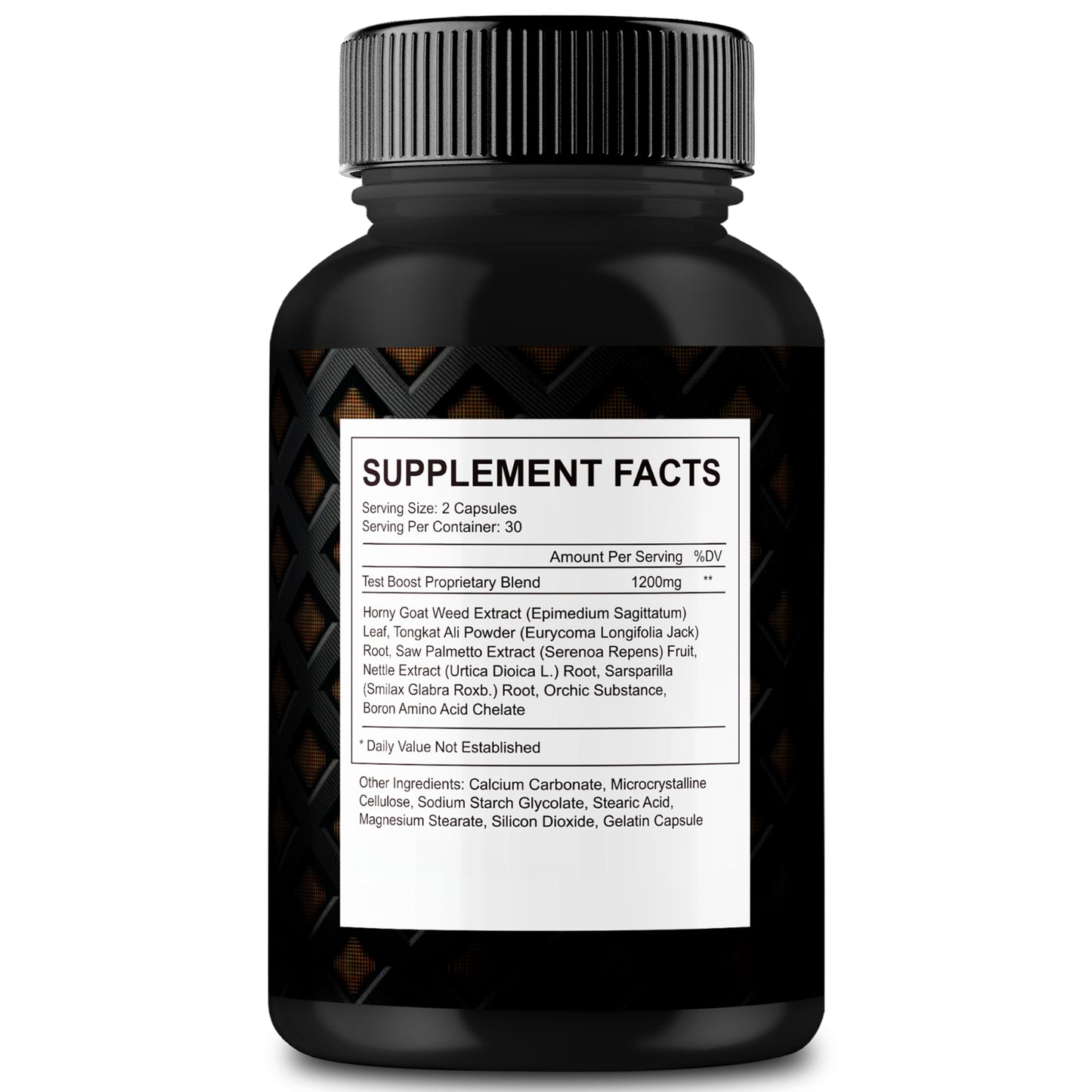 Total Test for Men, Male Pills to Enhance Muscle Growth & Energy Levels 60Ct