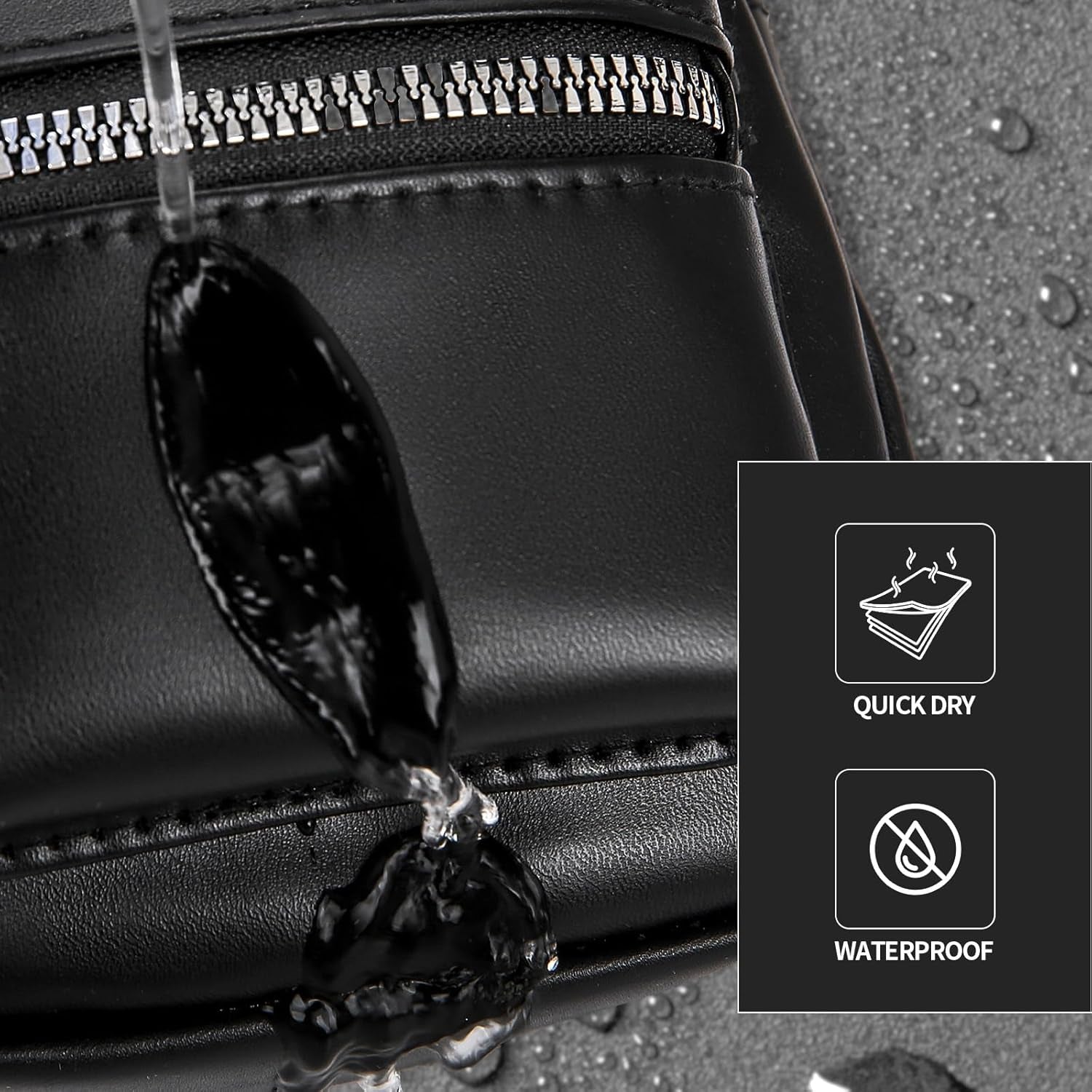 Peicees Mini Leather Sling Bag for Men Women Travel Daily Crossbody Bag Phone Holder