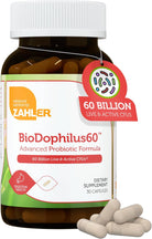Zahler Biodophilus, 60 Billion Live Cultures per Serving, Supports Digestive Health,Certified Kosher, 30 Capsules