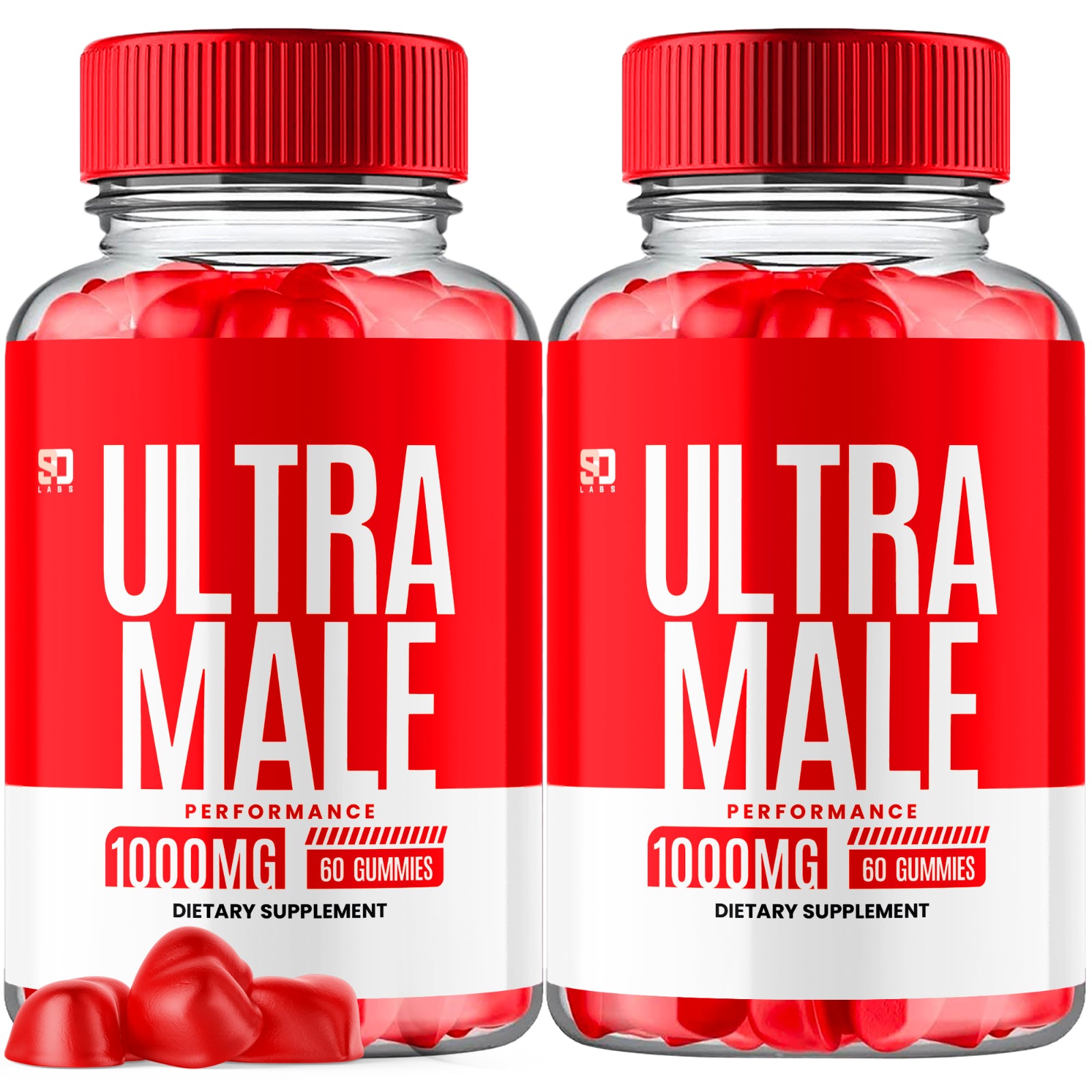 Ultra Male Advanced Gummies - Enhance Vitality and Performance (2 Pack)