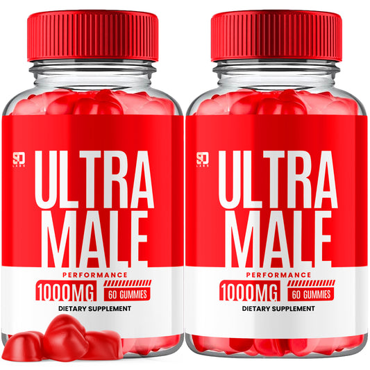 Ultra Male Advanced Gummies - Enhance Vitality and Performance (2 Pack)