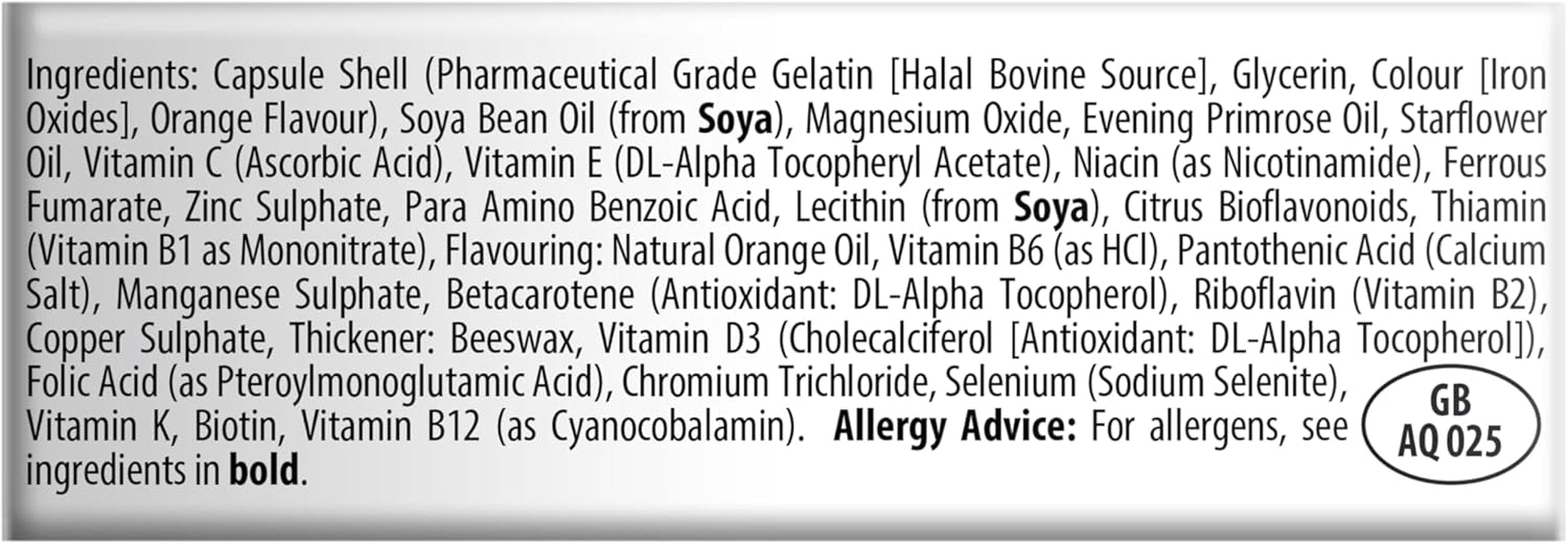 Wellwoman Vitabiotics Advanced Vitamin & Mineral Formula with Evening Primrose & Starflower Oils 30 Capsules