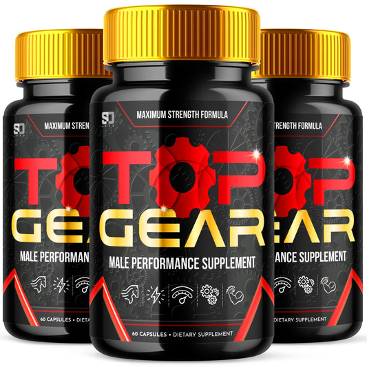 Top Gear Male Pills - Boost Daily Energy and Support Vitality (3 Pack)