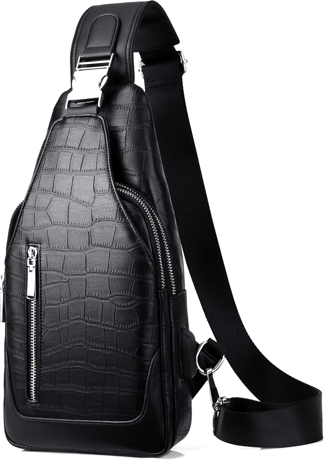 Fsd.Wg】Sling Backpack for Men Chest Bag Crossbody Shoulder Bags Travel Bag Purse for Men with Water Resistant