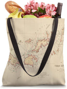 US & British Virgin Islands Map (1835) Tote Bag