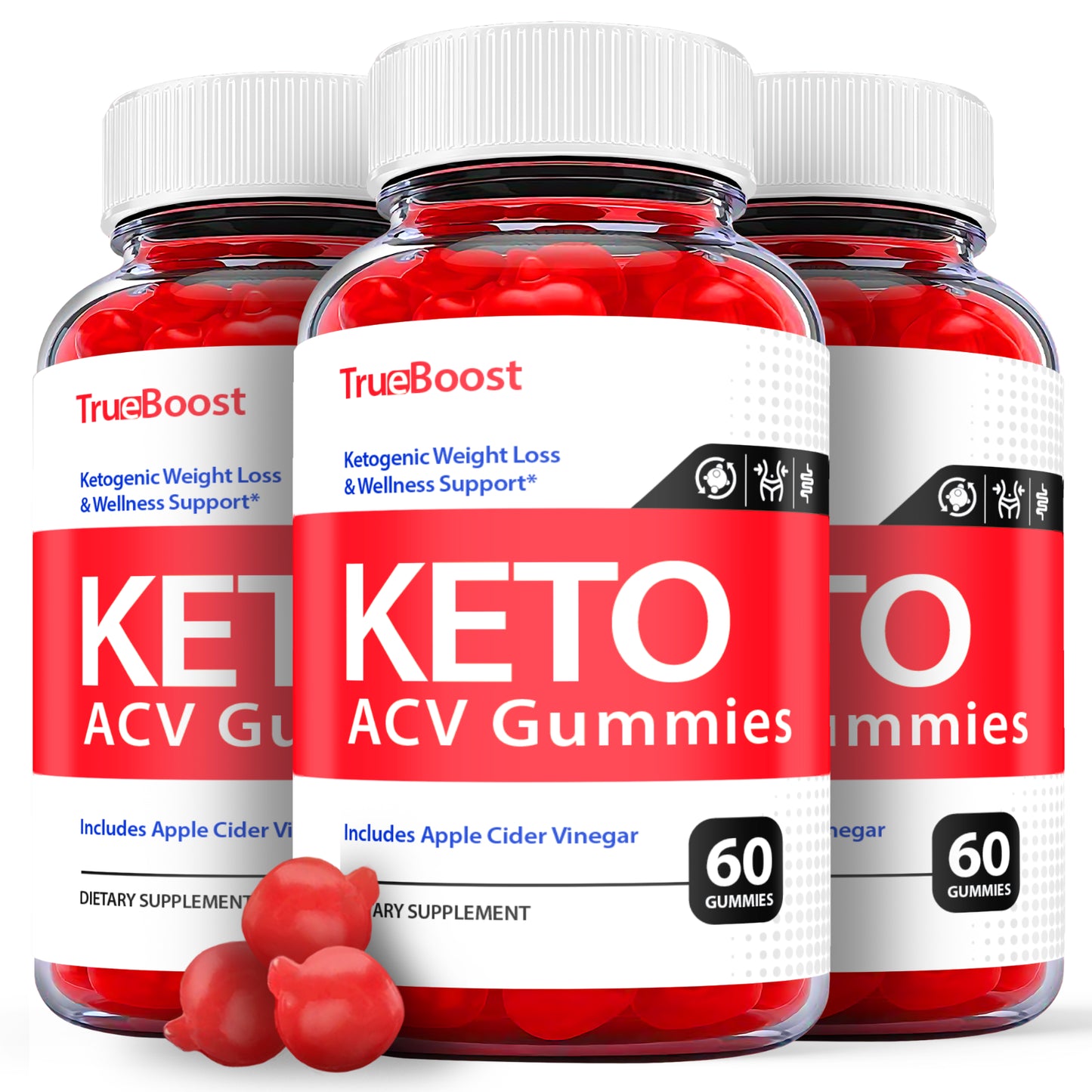 Trueboost Keto ACV Gummies - Trueboost Keto Gummys Weight Loss OFFICIAL - 3 Pack