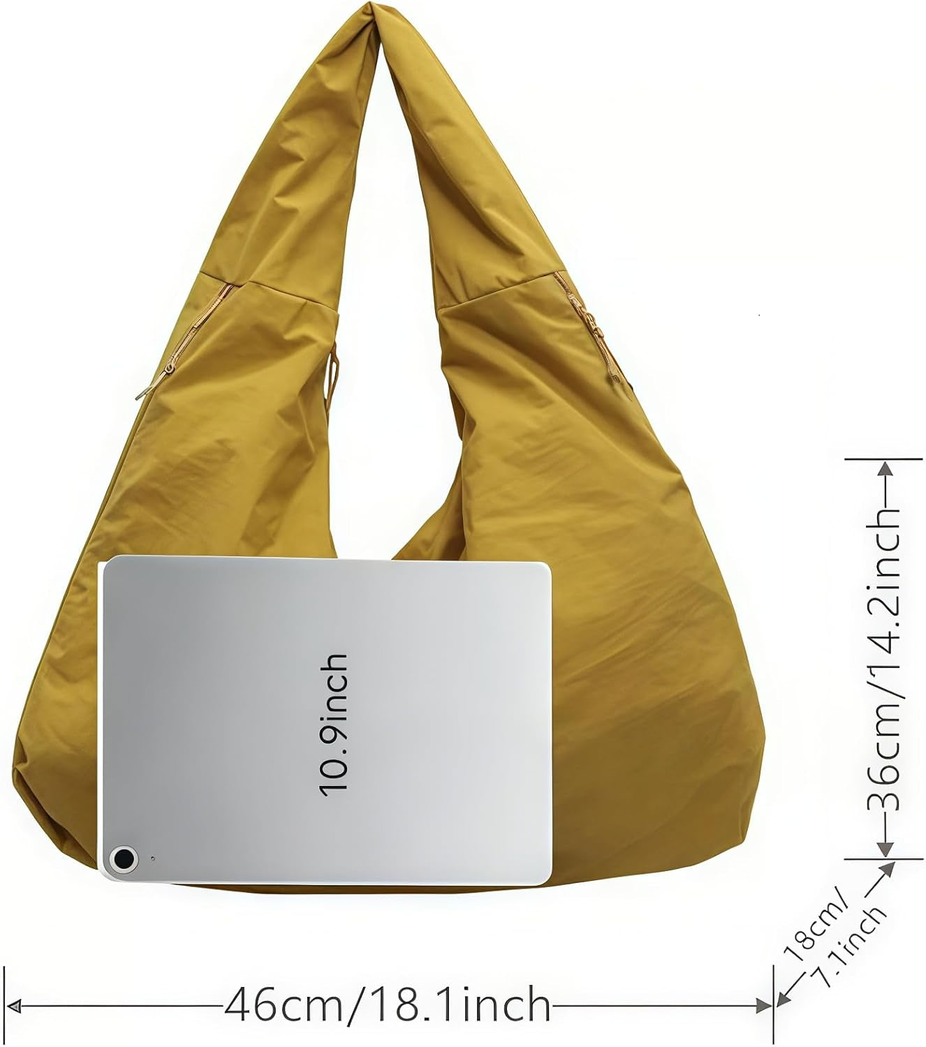 2025 New Women'S Solid Color Draped Tote Bag,Slouchy Hobo Bag for Women,Large Capacity Fashion Versatile Shoulder Bag