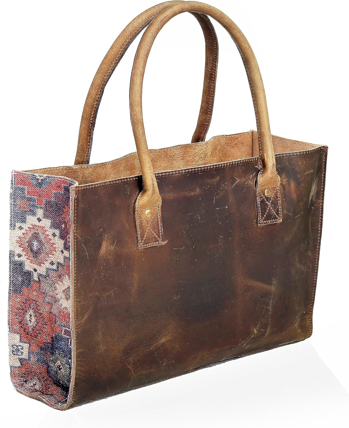 Leather Shoulder Bag Tote for Women Purse Satchel Travel Bag Shopping Carry Messenger Multipurpose Handbag