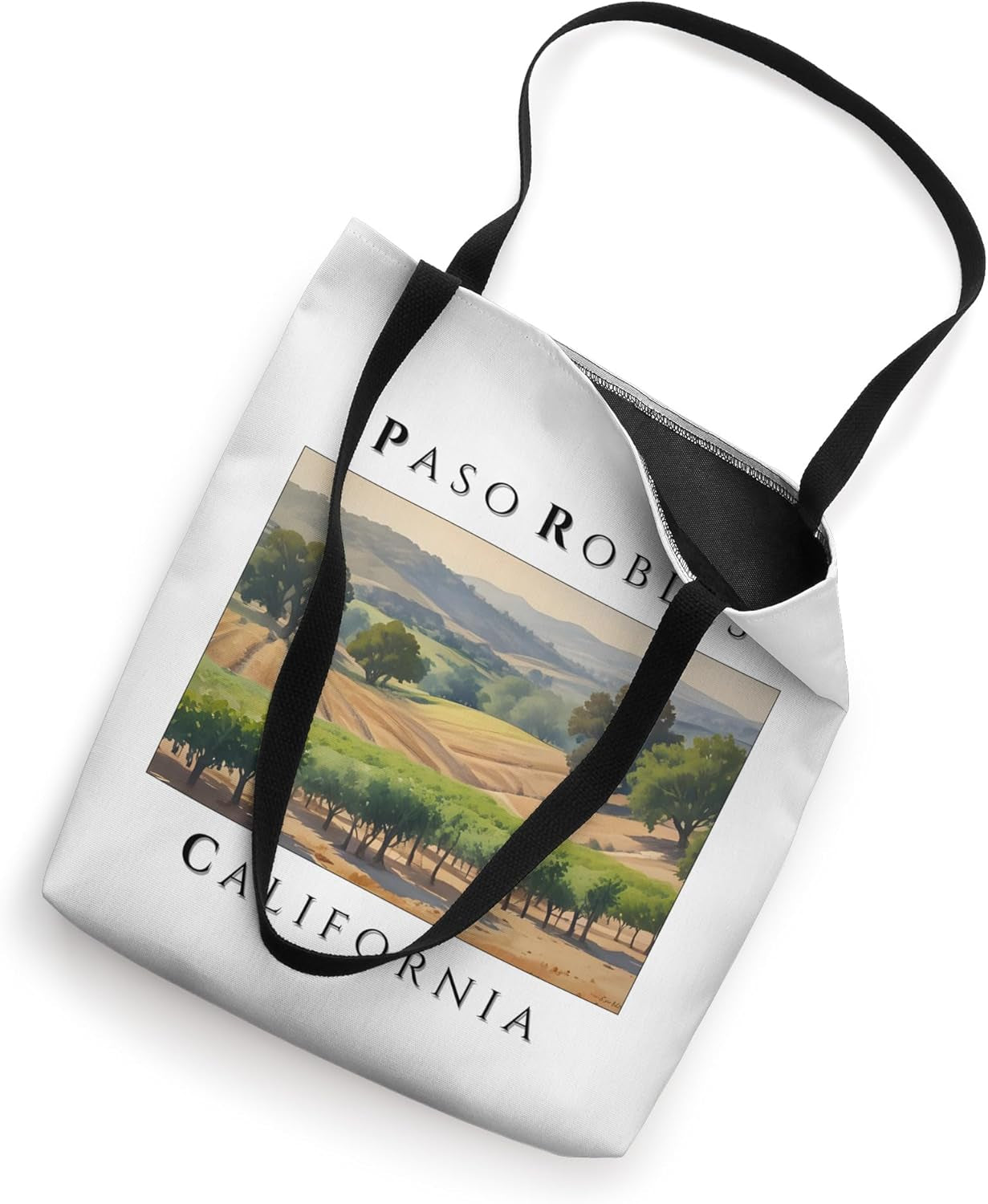 Vintage Paso Robles California Vineyard Tote Bag