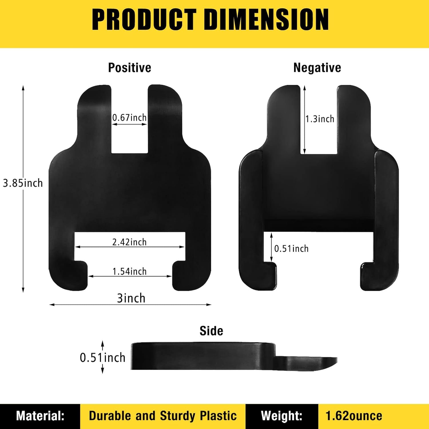 Sway Bracket Jacket,E2 Hitch Parts,Weight Distribution Hitch Parts Compatible with E2 Hitch Sway 6K 8K 10K 12K 14K,Sway Control Brackets , Sway Bar Bracket Eliminate Noise 1Pair (2Pcs)