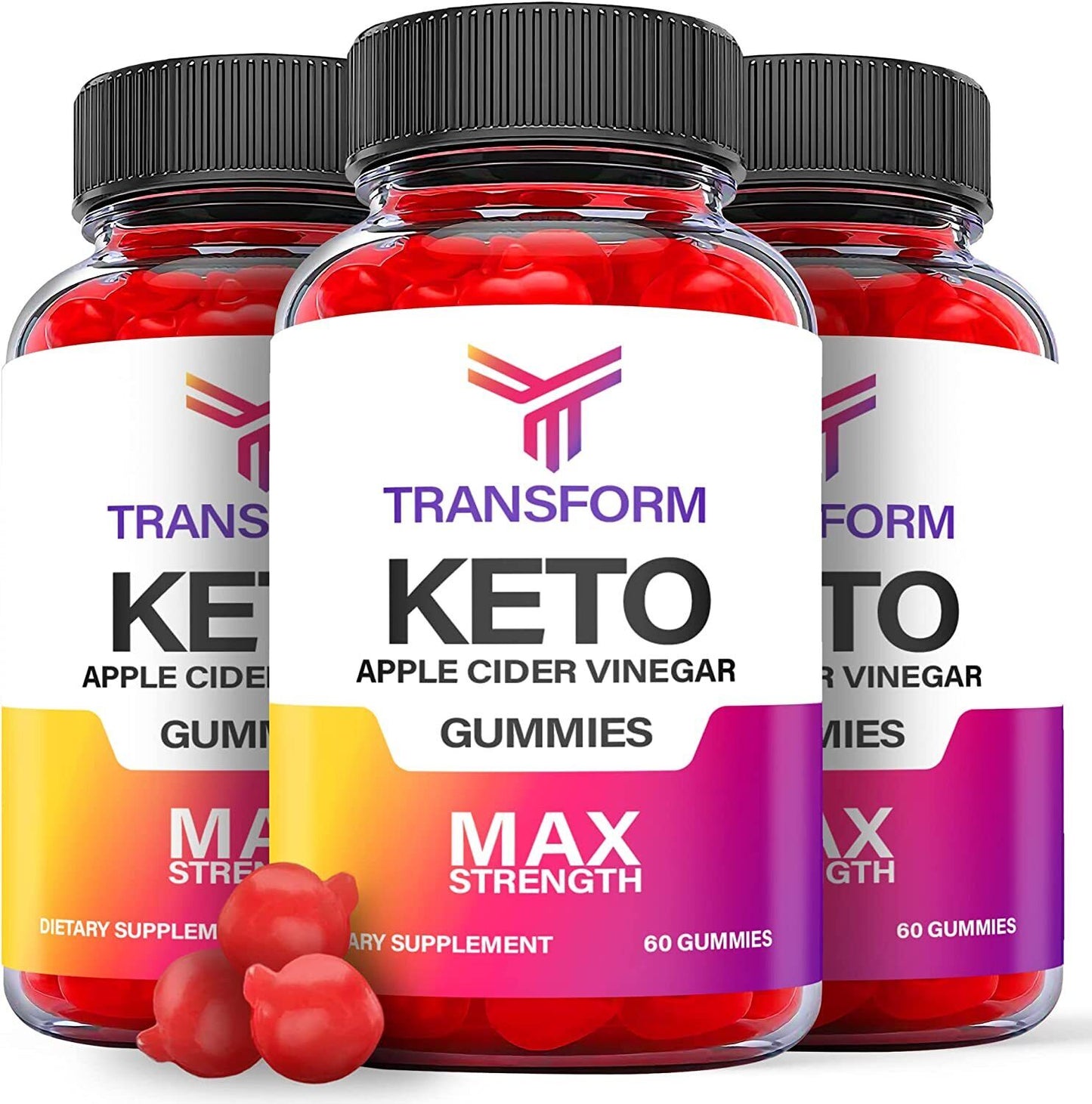 Transform Keto ACV - Transform Keto Gummies Weight Loss - 180 Gummies (3 Pack)