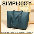 FSD. WG Leather Purses and Handbags for Women Tote Shoulder Bag Satchel Handbag with Top Handles
