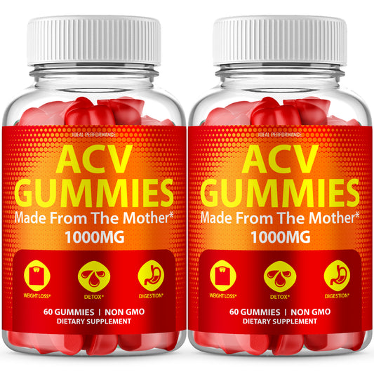 Vegan 1000Mg Apple Cider Vinegar Gummies for Digestion ACV (120 Gummies)