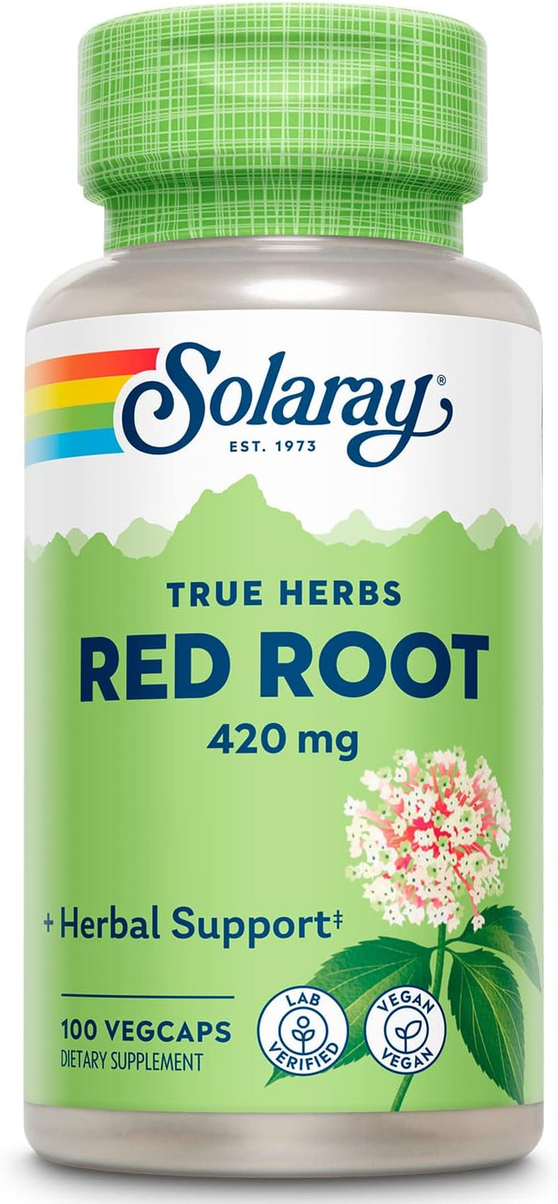 SOLARAY Red Root Capsules, 420 Mg | 100 Count