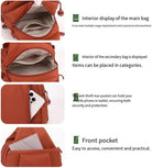 Waterproof 2-Way Commuter Bag, anti Theft Travel Tote Bag, Waterproof Oxford Large Capacity Convertible Shoulder Bags