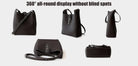 Trendy Bucket Bags for Women 2025, Vegan Leather Crossbody Elegant Retro Large Capacity Adjustable Shoulder Strap
