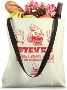 A Minecraft Movie Steve'S Lava Chicken Restaurant Logo Tote Bag