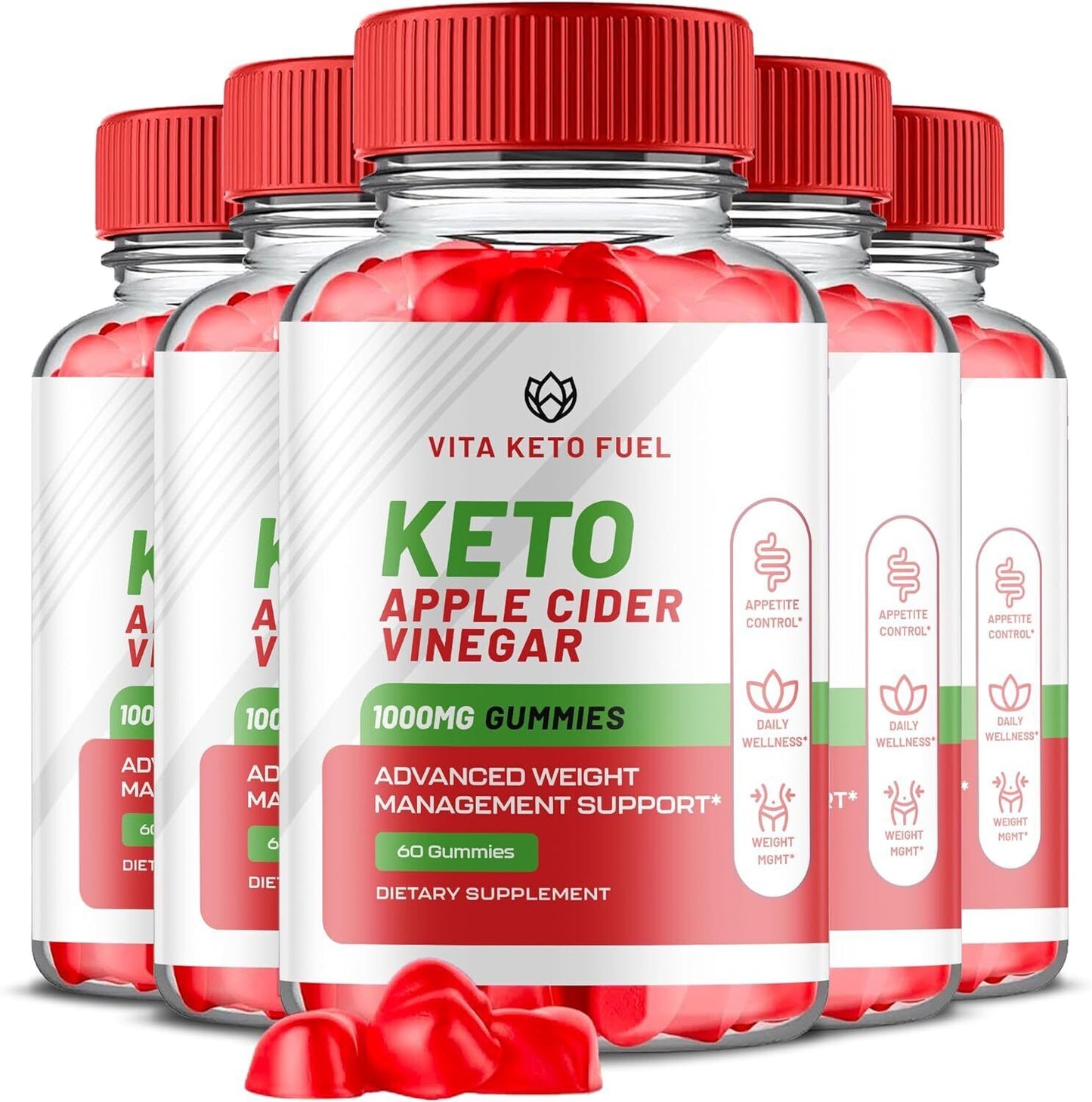 Vita Keto Fuel Gummies - Vita Keto Fuel ACV Gummys Weight Loss OFFICIAL - 5 Pack