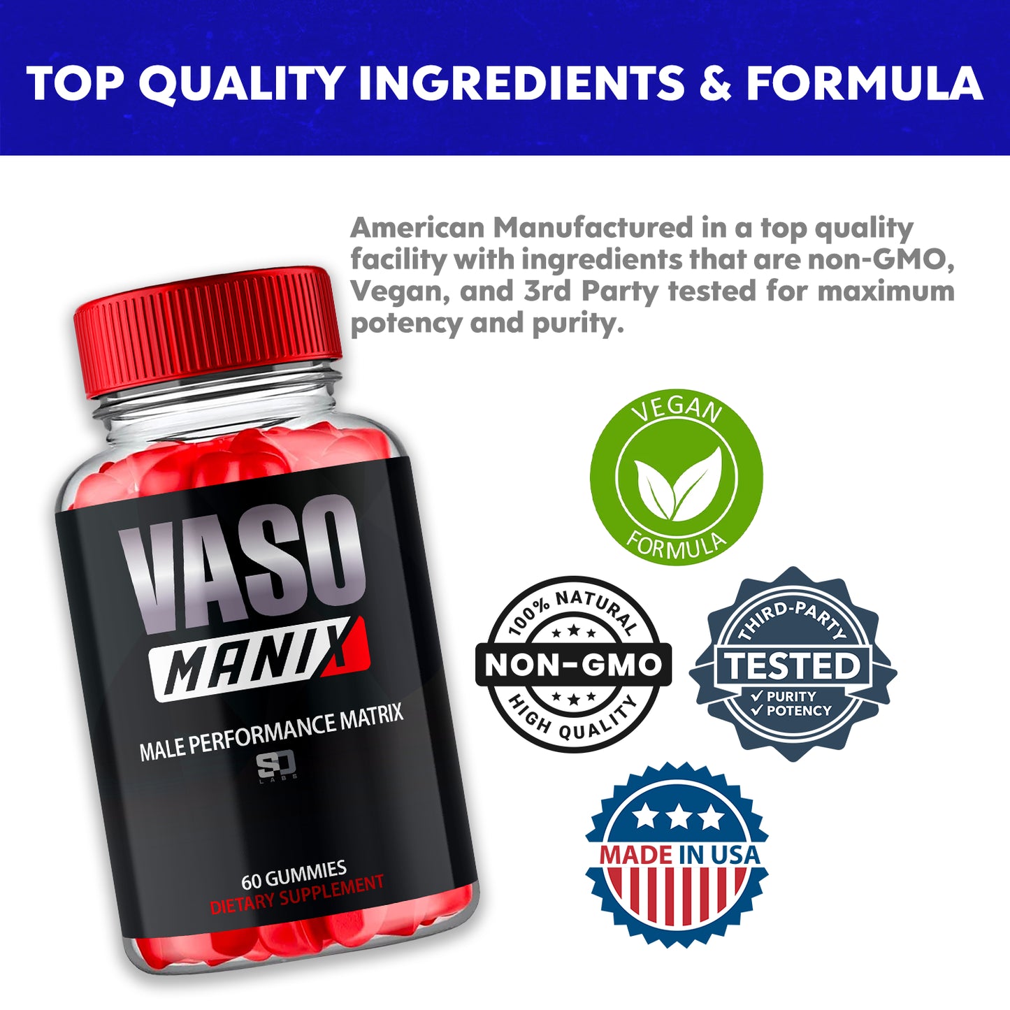 Vaso Manix - Support Energy, Vitality and Overall Wellness (3 Pack)