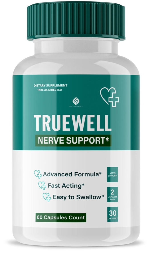 Truewell Nerve Support Relief Supplement, True Well Neuropathy (60 Capsules)