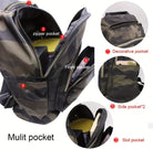 Women Nylon Medium Backpack Anti-Theft Fashion Casual Lightweight Travel Shoulder Bag Tote Bag (Camo)