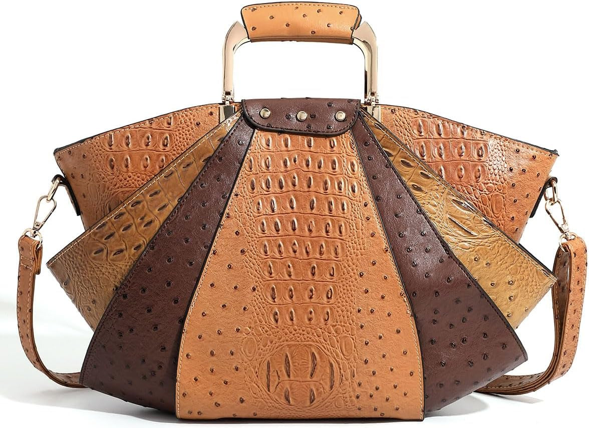Bag Woman Large Capacity Leather Purse Fashion Designer Metal Top Handle Handbags Women Crossbody Large Bags for Women Tote